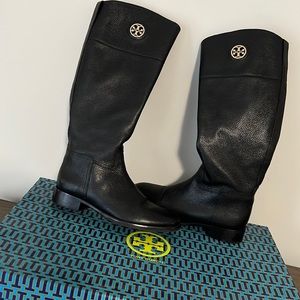 Tory Burch black leather boots